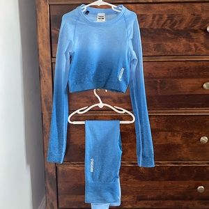 GYMSHARK CROPPED MATCHING WORKOUT SET, DISCONTINUED COLOR